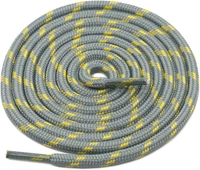 GRAH SANGRAH® 3 Pair (1 Pair Per Single Color) Shoelaces for Hiking Shoes, Walking Sneakers, Climbing, Work Boot, Running, Casual, Sport Shoes (SL-214-215-223) - 120 cm , Coffee White_Grey Pink_Grey Yellow